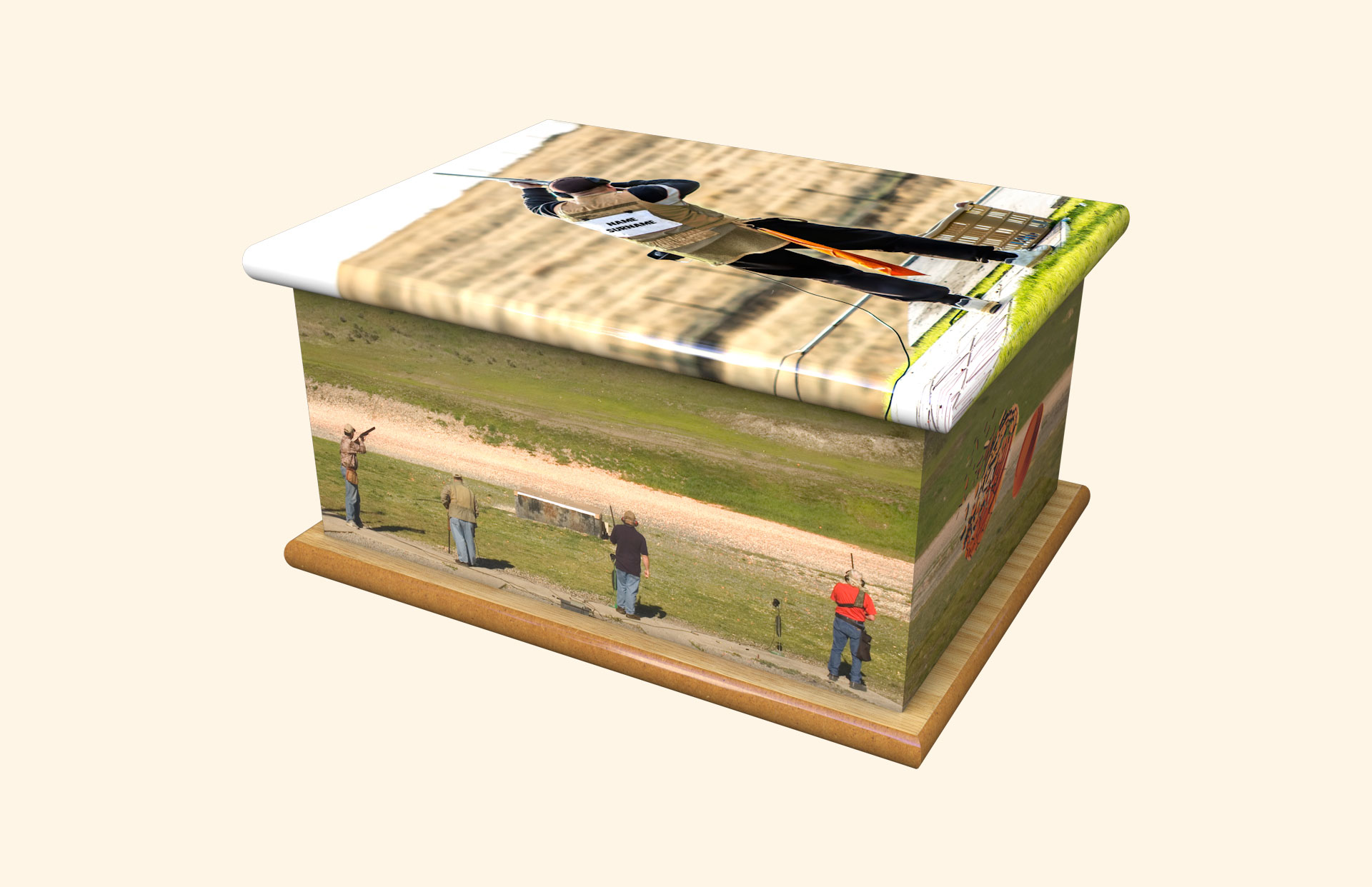 Good Shot adult ashes casket